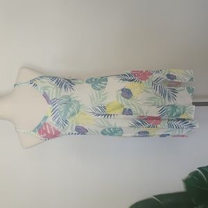 Tropical print Cover-up